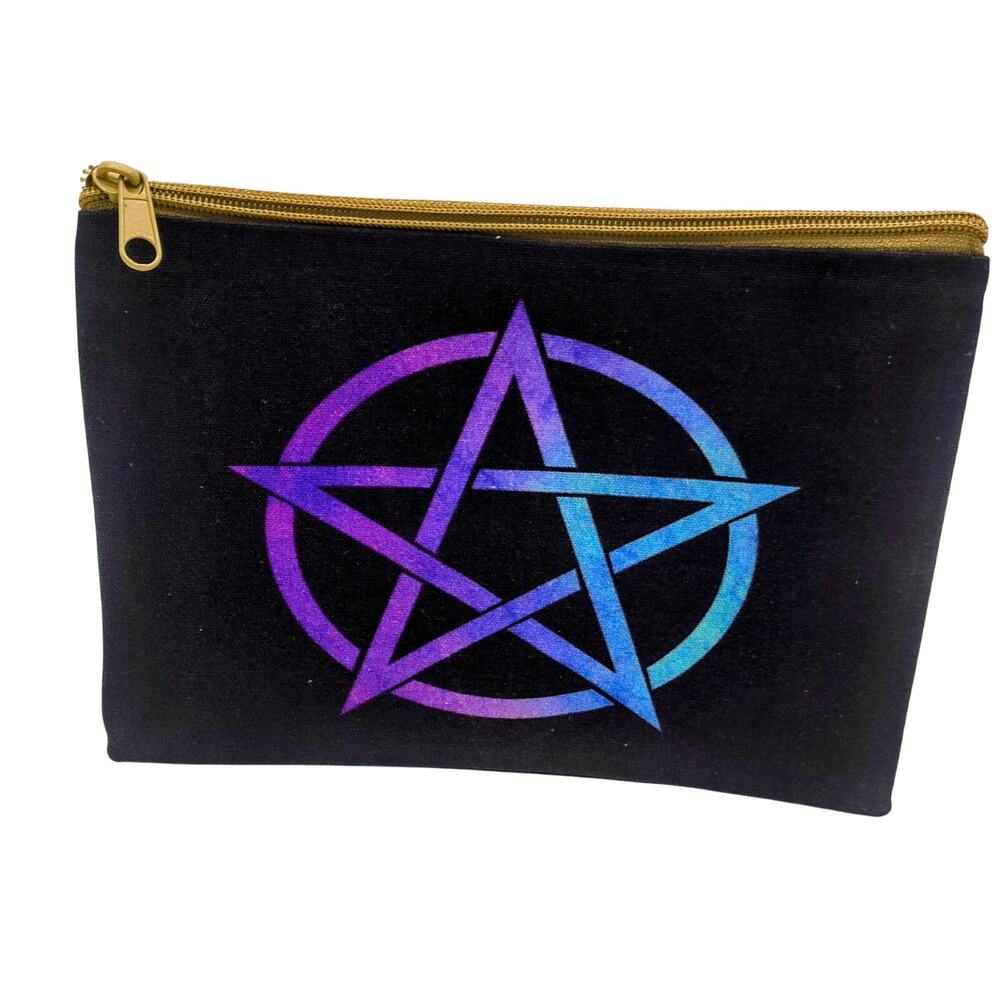 Chic Pentacle Cosmetic Pouch - Stylish Accessory for Your Essentials